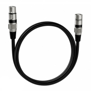 Massa MYE-XLR-MF - przewód, kabel XLR (3-pinowy, męski-żeński, 50cm, czarny)